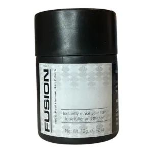 Hair Fibers for Thinning Hair - (0.42 Oz) Real Human Hair Building Fibers to Conceal Bald Spots and Thinning Hair, Root Touch Up and Volumizer, Grey