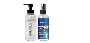 Hair Serum150ml and Regrowth Treatment Spray 100ml Set, For Dry Damaged Hair