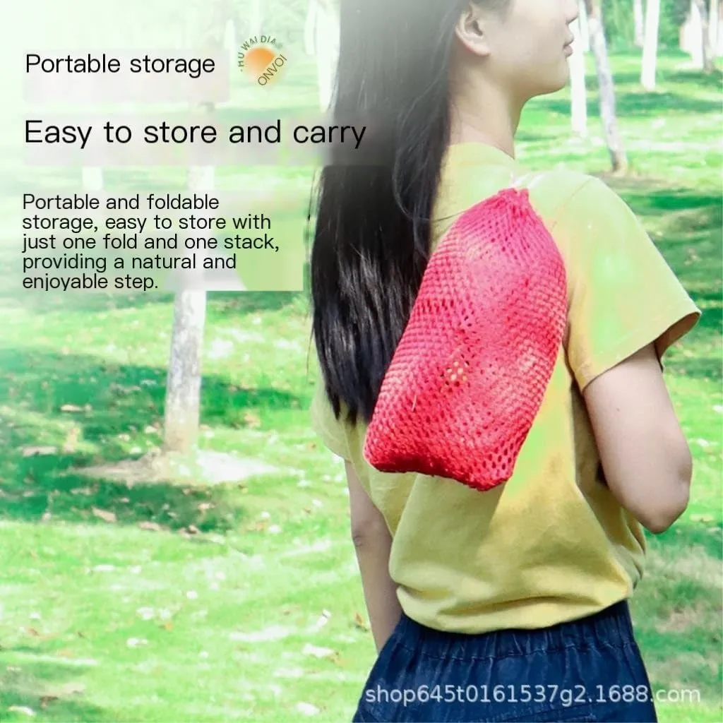 Hamock Ice Silk Hammock Outdoor Thickened Fine Mesh Single and Double Anti-Rollover Hanging Chair Camping Courtyard Hanmock(Purple,A)