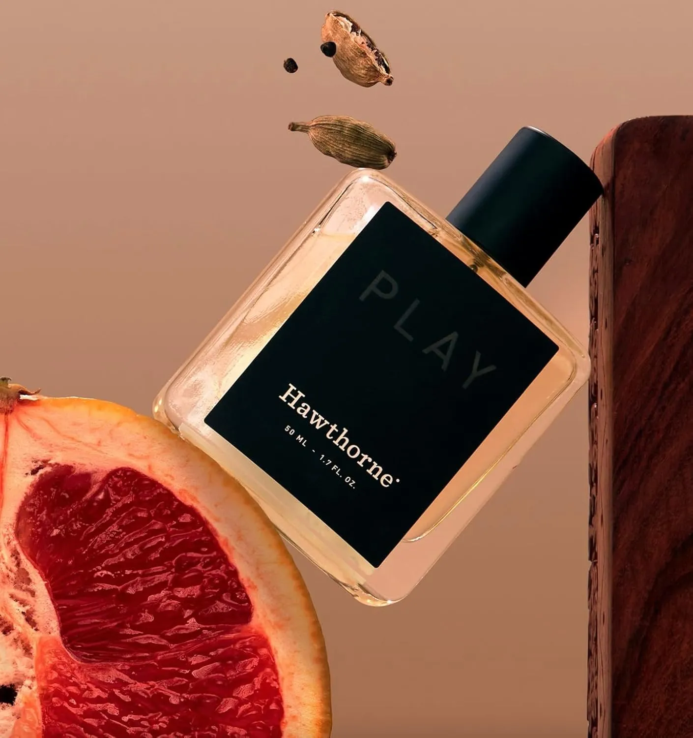 Hawthorne Sophisticated and Spicy Oud Cologne. A Rich and Captivating Fragrance of Rare Agarwood with Seville Orange and Egyptian Geranium Notes. 50 mL - 1.7 Fl Oz.