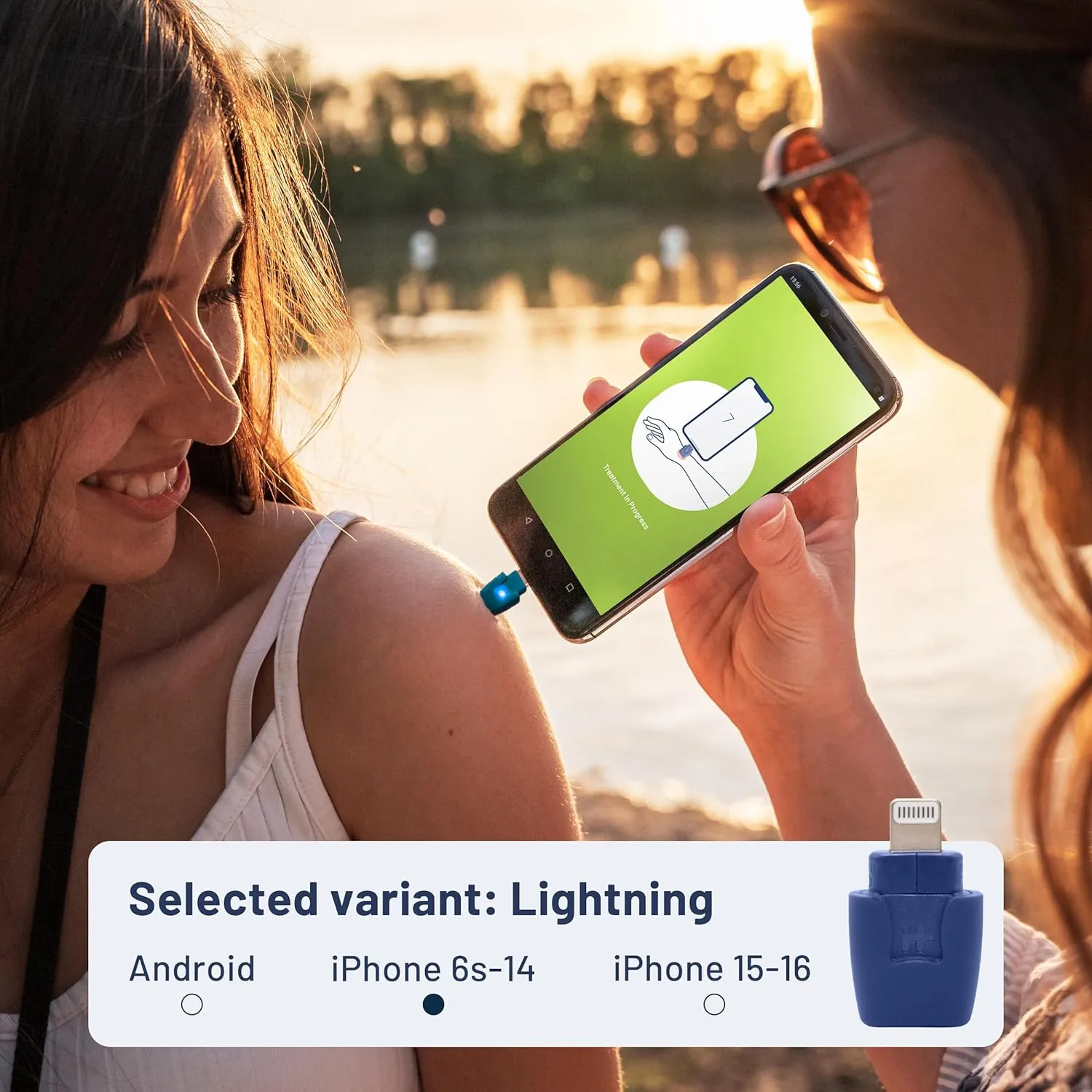 heat it - Smartphone-Powered Insect Bite Healer - Chemical-Free Relief from Itching & Pain just with Concentrated Heat - for iPhone 6s to 14 (Lightning)