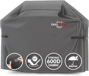 Heavy Duty BBQ Grill Cover for Outdoor Grill, 52 Inch – Waterproof, Weather Resistant, UV & Fade Resistant with Adjustable Straps – Gas Grill Cover for Weber, Charbroil, etc. Charcoal