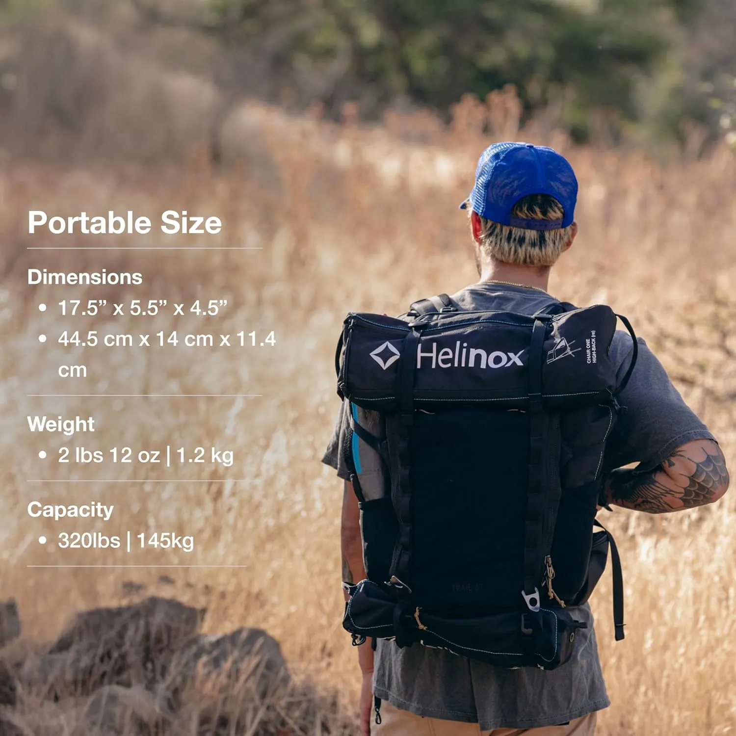 Helinox Chair One Highback (re) High-Performance Camping Chair, Xray Tiger Camo