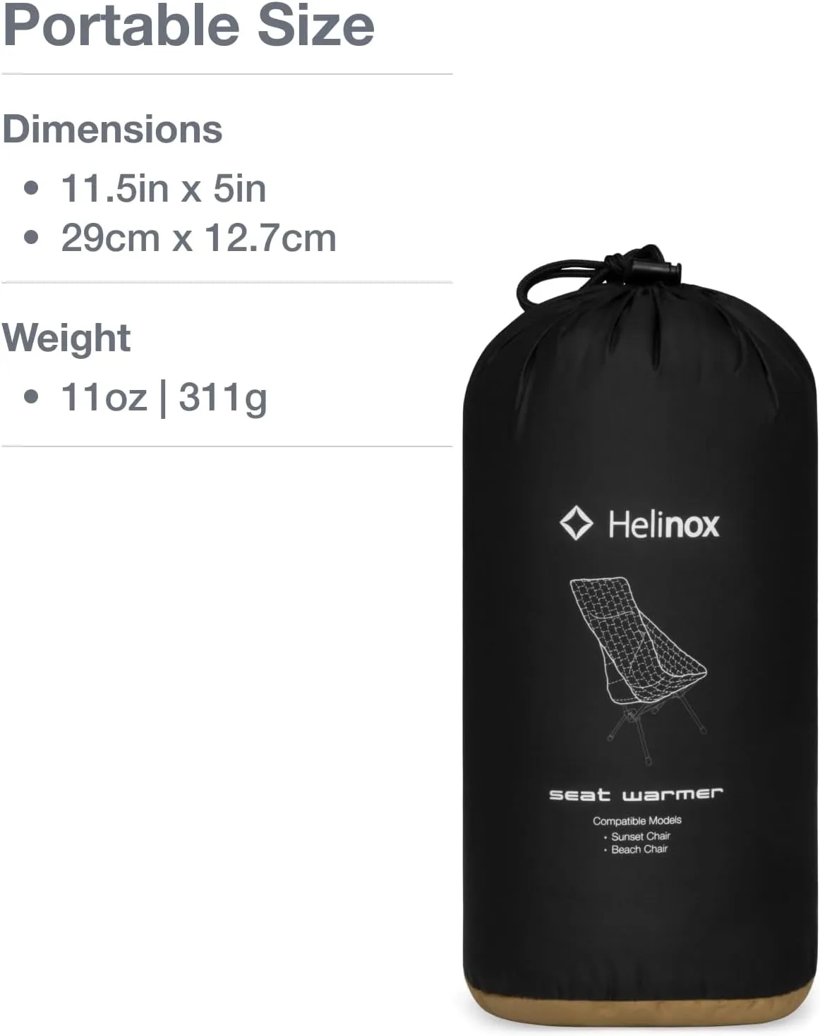 Helinox Seat Warmer Insulated Fitted Chair Cover