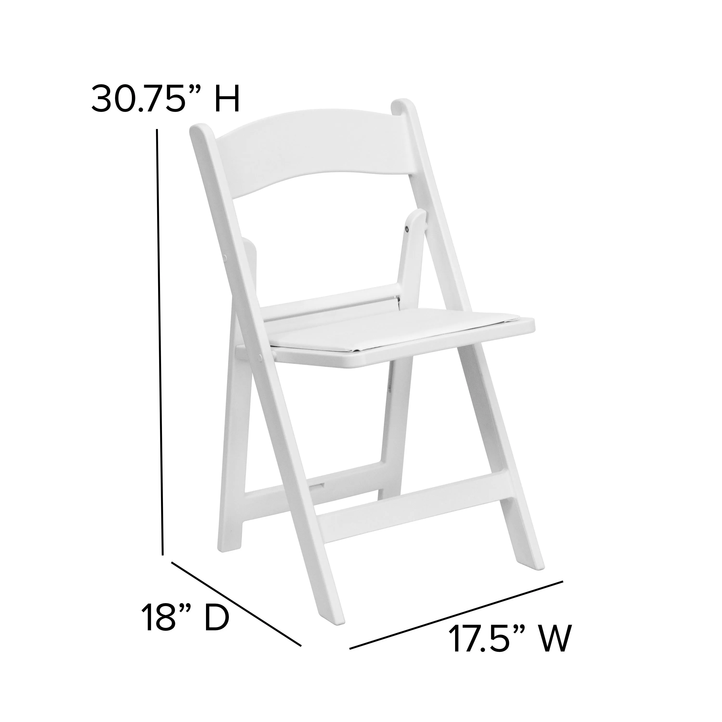Hercules Folding Chair - Stackable Resin – 800LB Weight Capacity Event Chair