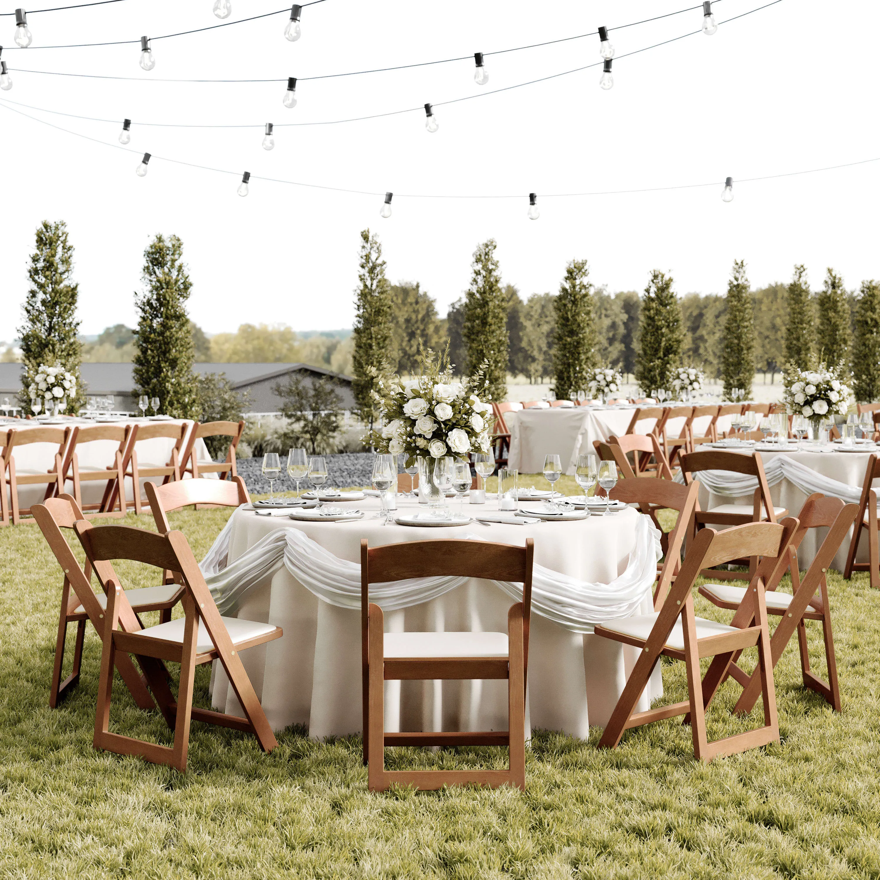 Hercules Folding Chair - Stackable Resin – 800LB Weight Capacity Event Chair