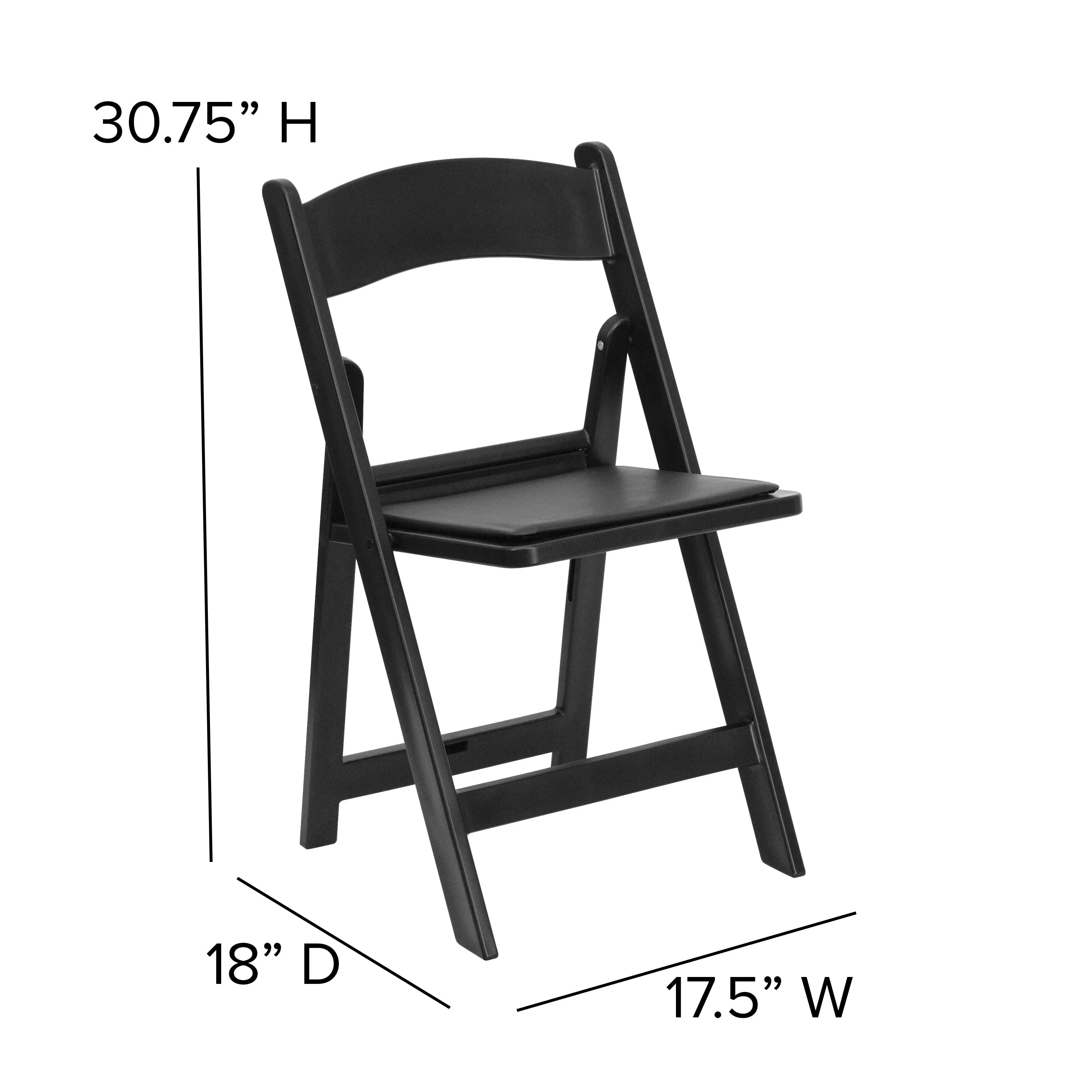 Hercules Folding Chair - Stackable Resin – 800LB Weight Capacity Event Chair