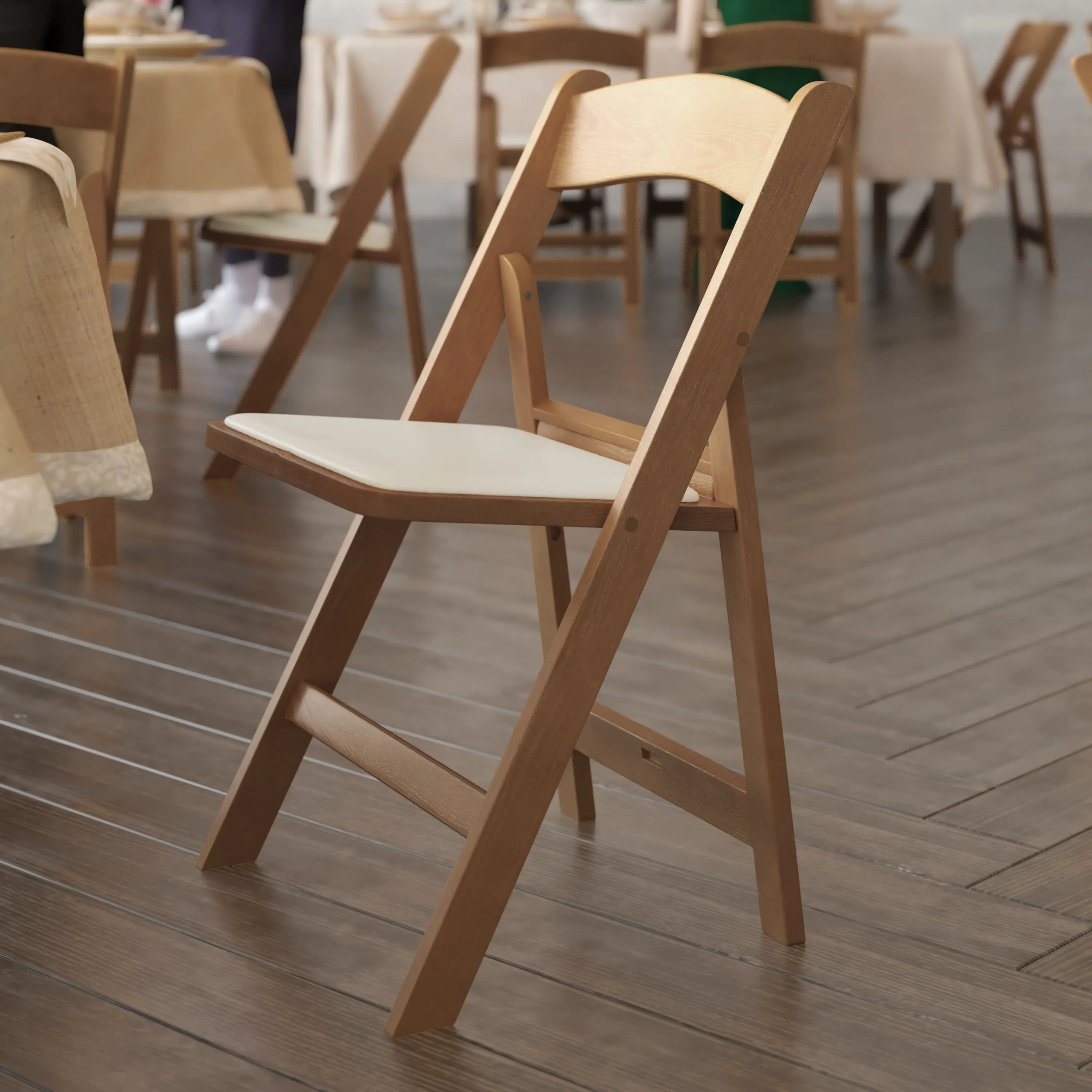 Hercules Folding Chair - Stackable Resin – 800LB Weight Capacity Event Chair