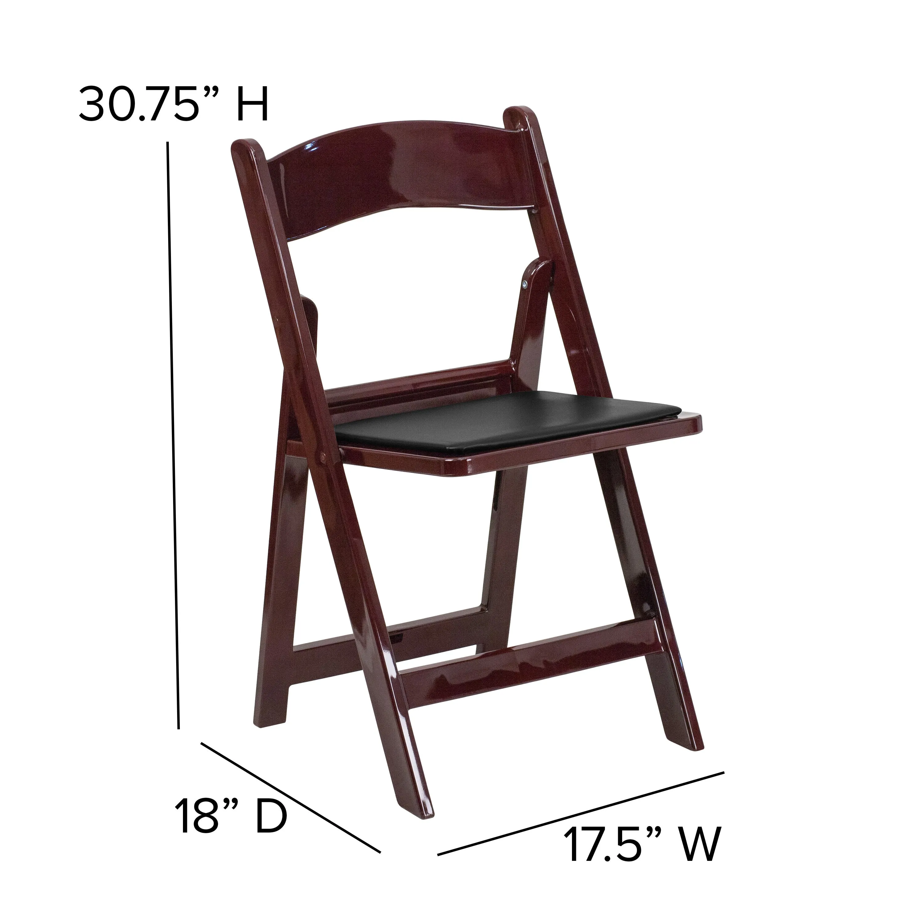 Hercules Folding Chair - Stackable Resin – 800LB Weight Capacity Event Chair