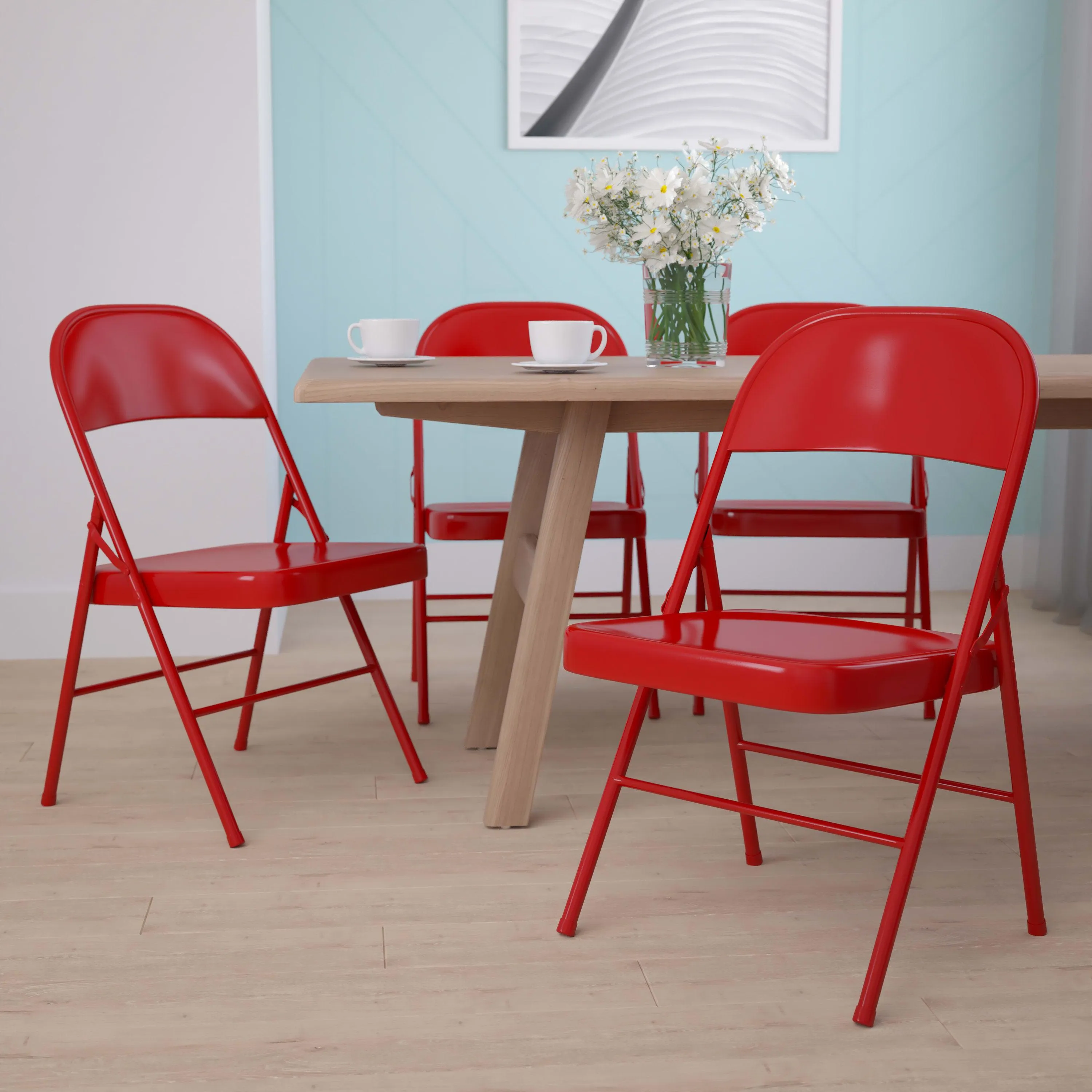 HERCULES Series Double Braced Metal Folding Chair