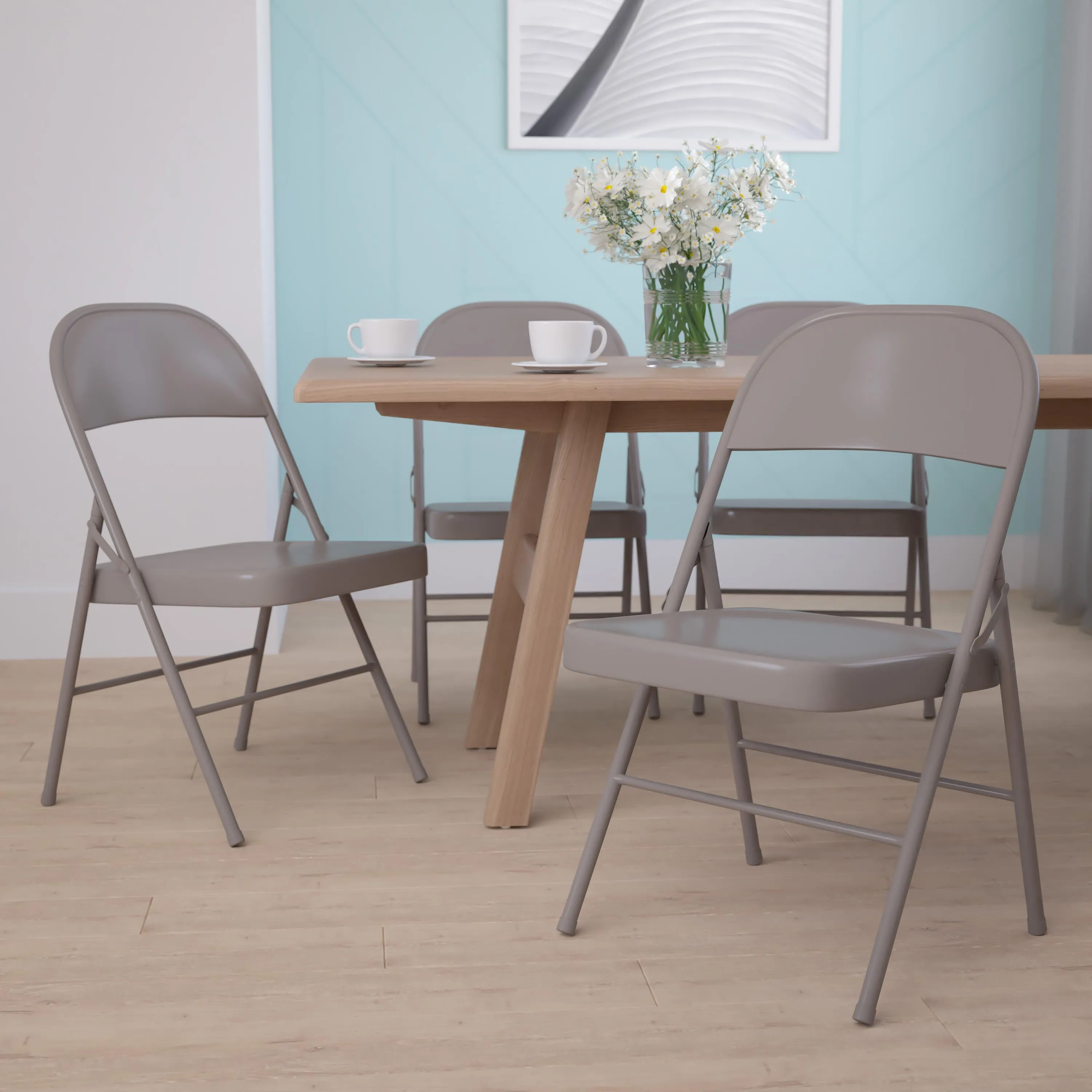 HERCULES Series Double Braced Metal Folding Chair