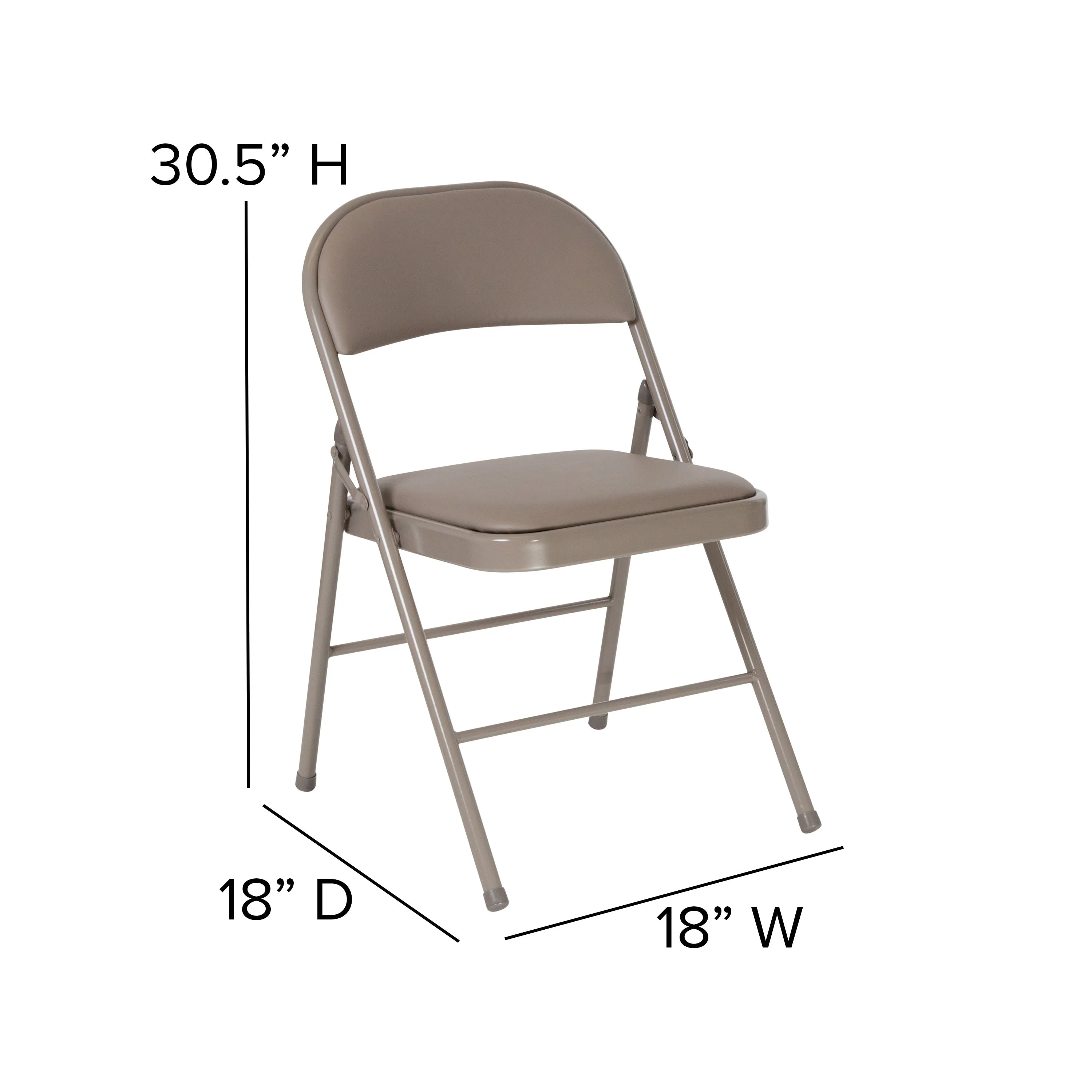 HERCULES Series Double Braced Vinyl Folding Chair
