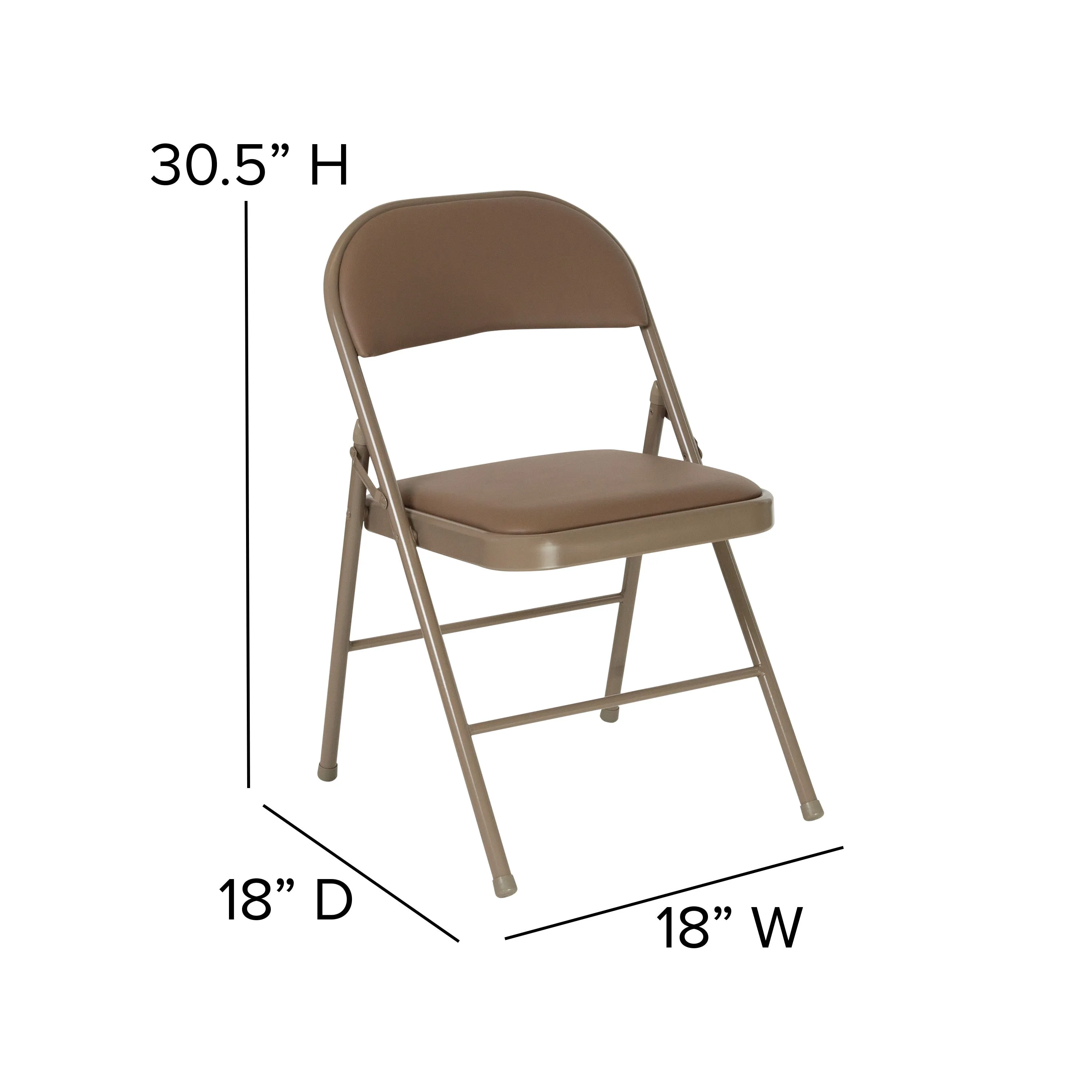 HERCULES Series Double Braced Vinyl Folding Chair
