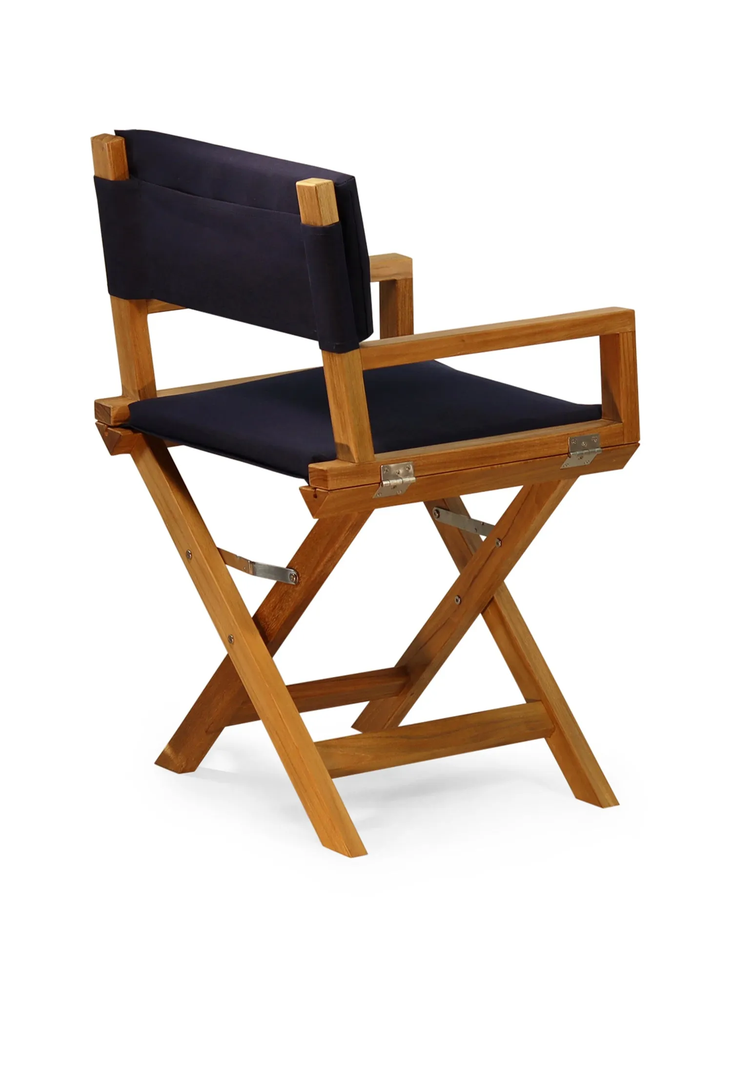 High-End Folding Directors Padded Teak Boat Chair -L10P