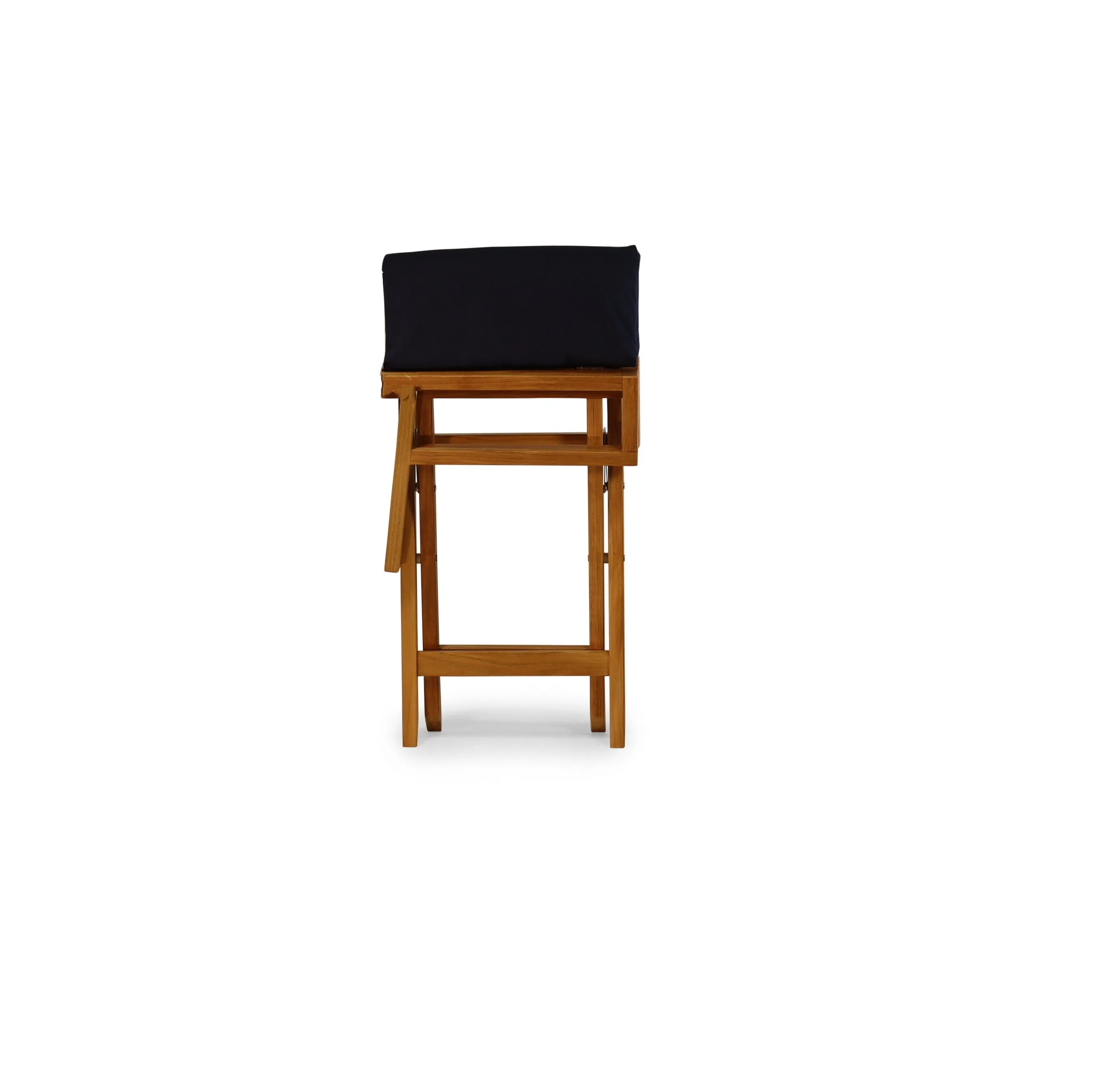 High-End Folding Directors Padded Teak Boat Chair -L10P