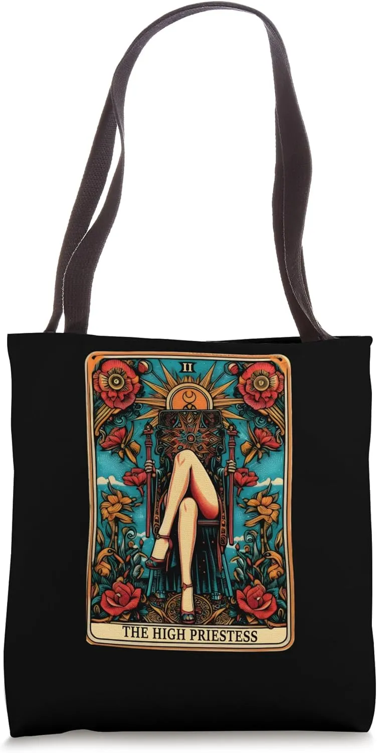 High Priestess Tarot Card Mystical Lovers Tote Bag