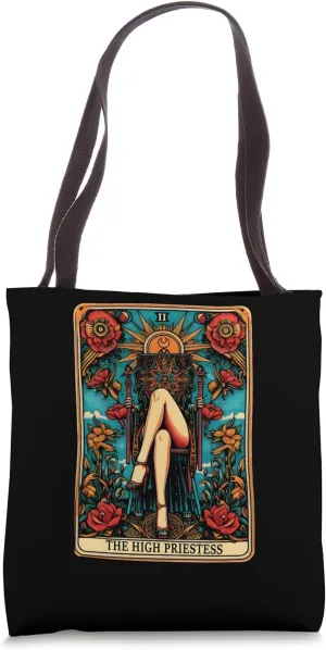 High Priestess Tarot Card Mystical Lovers Tote Bag