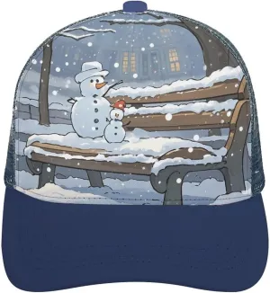 Hollow Baseball Cap Chair Snowman Baseball Hat Adjustable Hollow Hat Visor Hats for Women