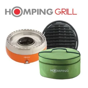 Homping Grill - Revolutionary Charcoal Grill - Perfect for outdoor tabletop cooking!