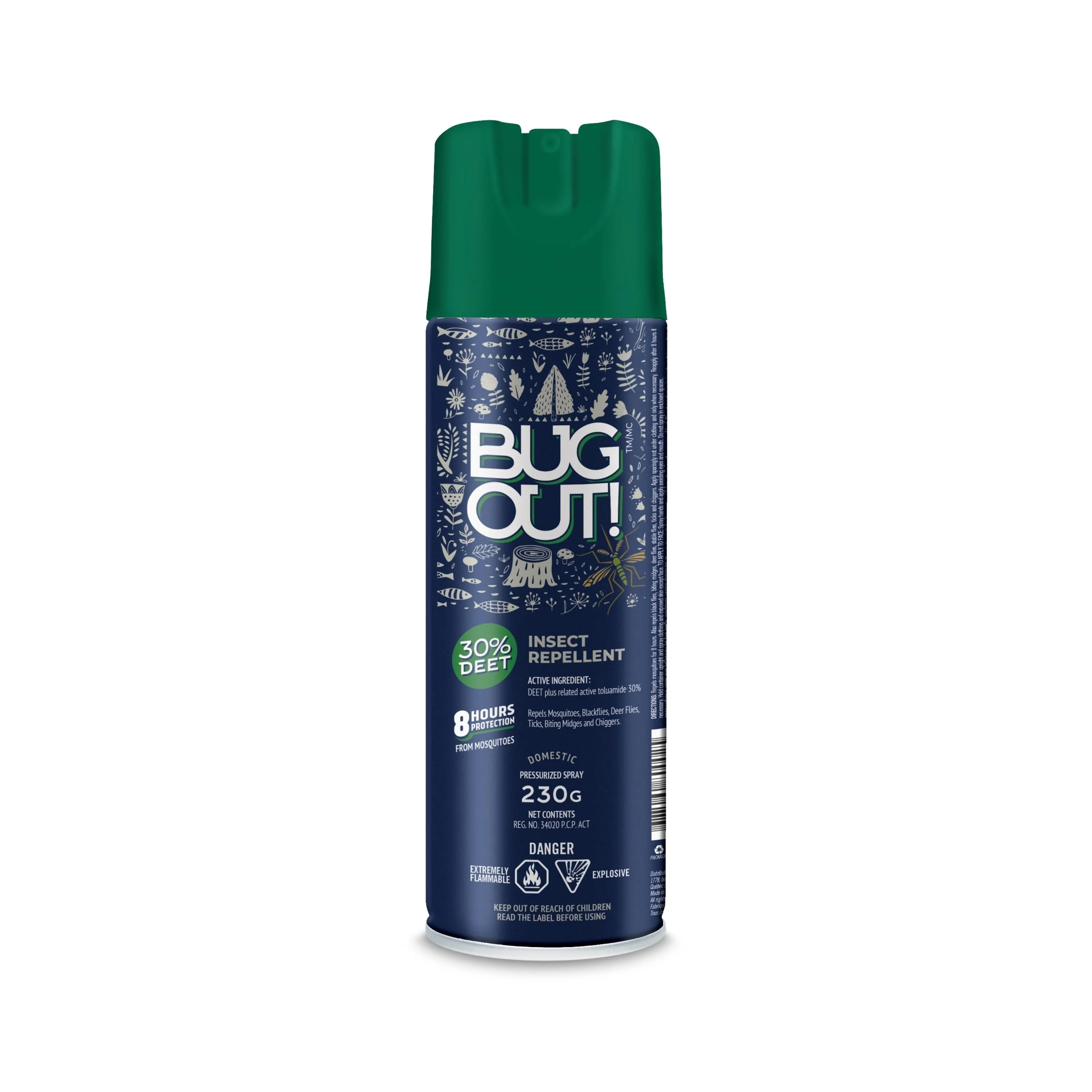 Insectifuge en aérosol - 30% deet