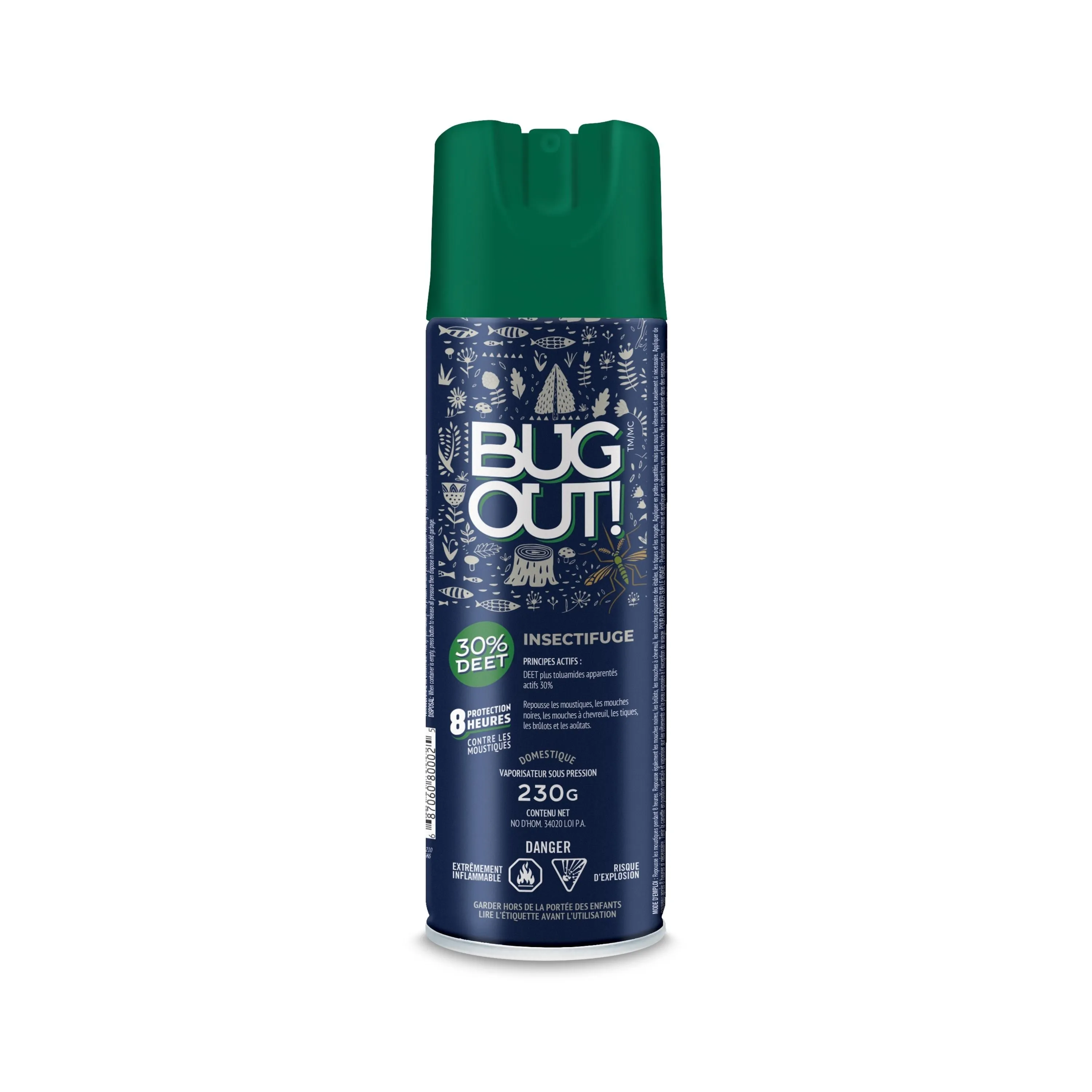 Insectifuge en aérosol - 30% deet