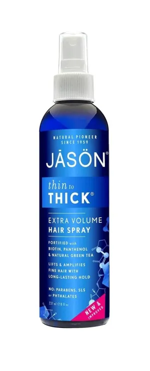 Jason Thin-to-Thick Extra Volume Hair Spray, 8 Ounce (Pack of 3)