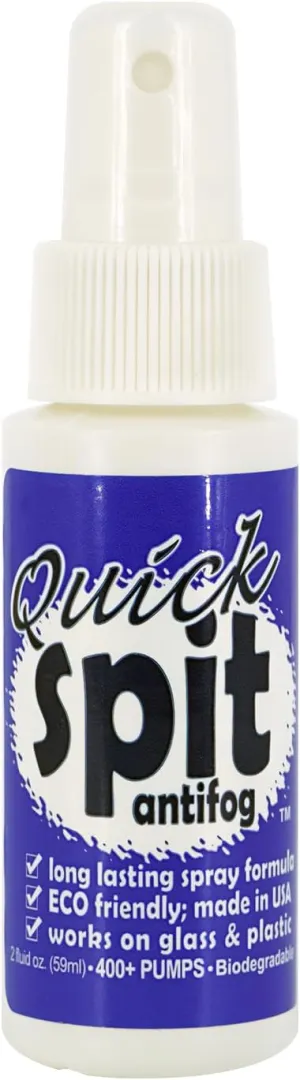 Jaws Quick Spit Anti-Fog Spray for Swim Goggles, Eye Glasses, Snorkel Mask, Scuba Divers, and Safety Eyewear, Made in The USA