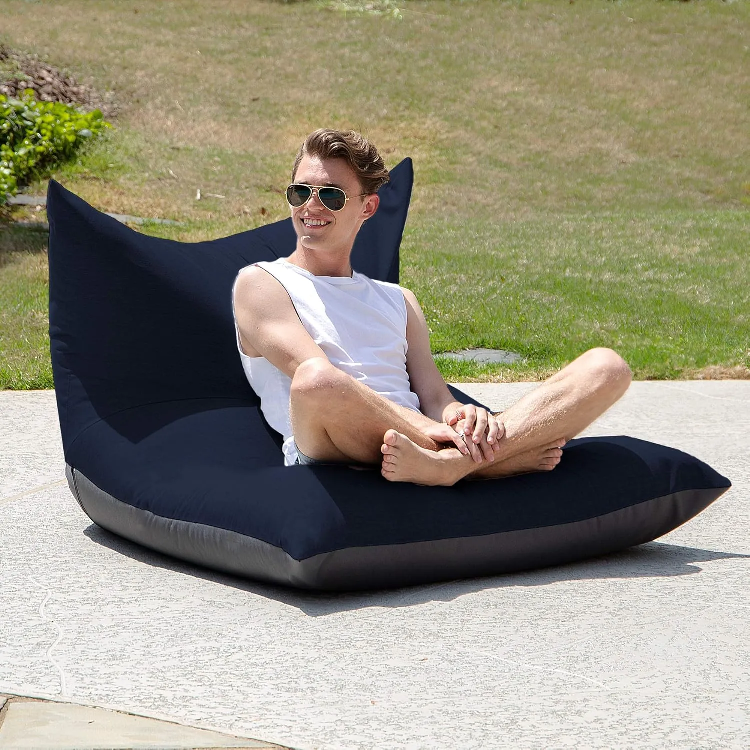 Jaxx Finster Outdoor Lounge bean bag chair, Indigo