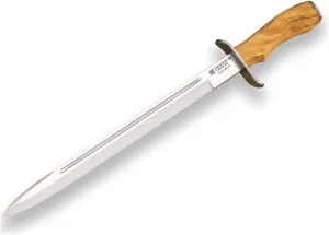 Joker Hunting knife Chamoís CO30, 320 gr, with olive wood handle and blade MOVA 13 inches, with leather sheath, fishing tool, Hunting, camping and hiking