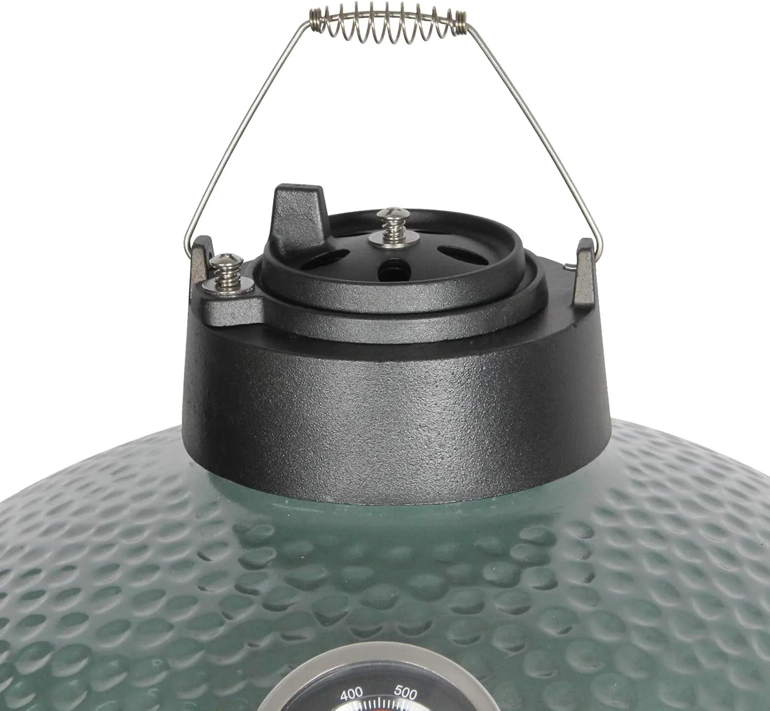 KAMaster Cast Iron Chimney Cap for Daisy Wheel Large&Medium Big Green Egg Grill Dual Function Metal Top with Slide Draft Top Damper Cap Kamado Accessories Vented Cap Grill Replacement Parts