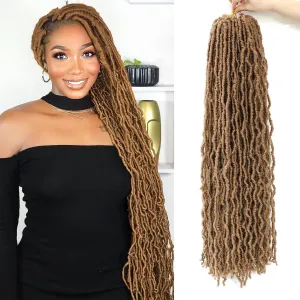 Karida Faux Locs Crochet Hair 30 Inch, 7 Packs Soft Locs Crochet Hair For Black Women Pre Looped, Crochet Locs Long Soft Locs Crochet Hair (27#, 30 Inch (Pack of 7))