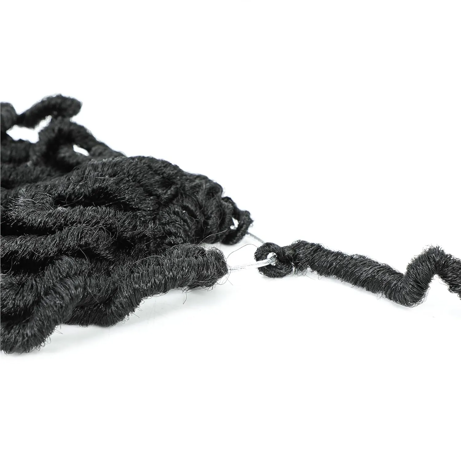 Karida Faux Locs Crochet Hair 30 Inch, 7 Packs Soft Locs Crochet Hair For Black Women Pre Looped, Long Soft Locs Crochet Locs (1B#, 30 Inch (Pack of 7))