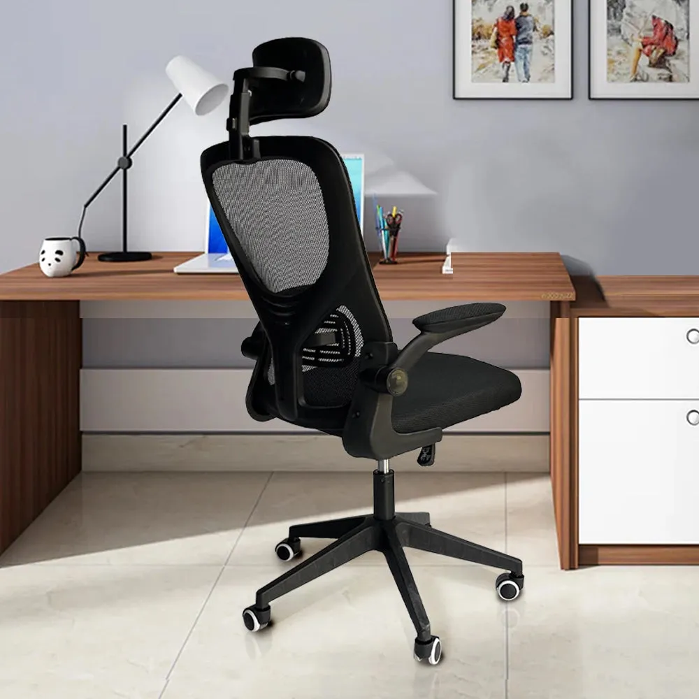 Kepler Brooks Insignia High Back Mesh Office Chair (Black)