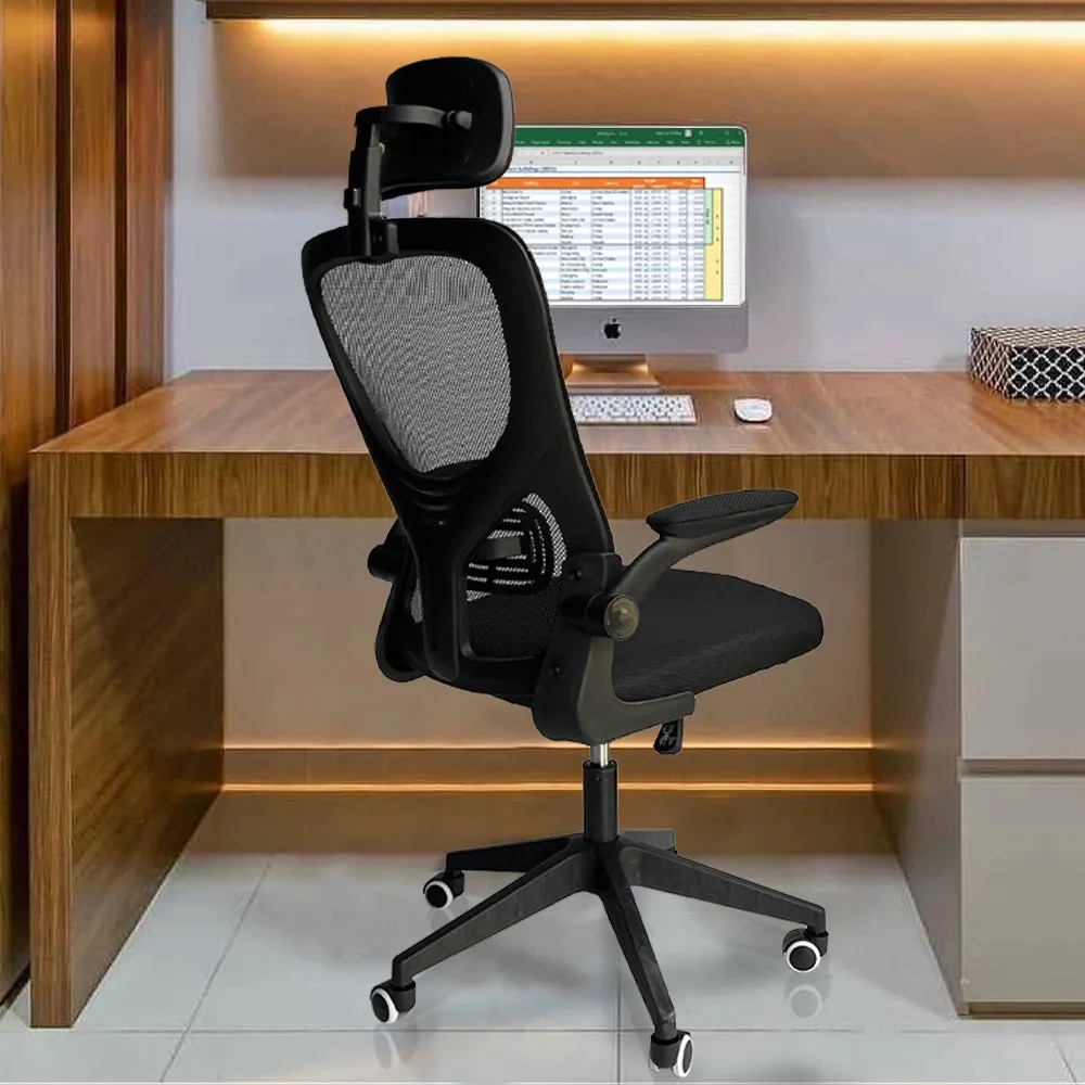Kepler Brooks Insignia High Back Mesh Office Chair (Black)