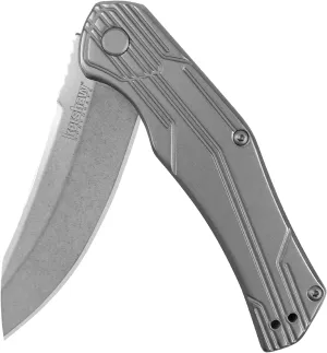 Kershaw Husker Folding Pocket Knife, 3-Inch Blade with SpeedSafe Assisted Opening, Frame Lock (1380)