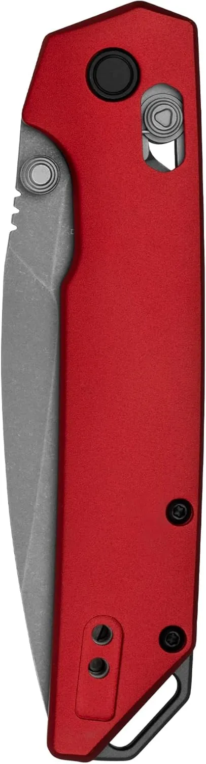 Kershaw Iridium Folding Pocket Knife, 3.4 inch D2 Steel Blade, DuraLock Locking Mechanism, Pocketclip
