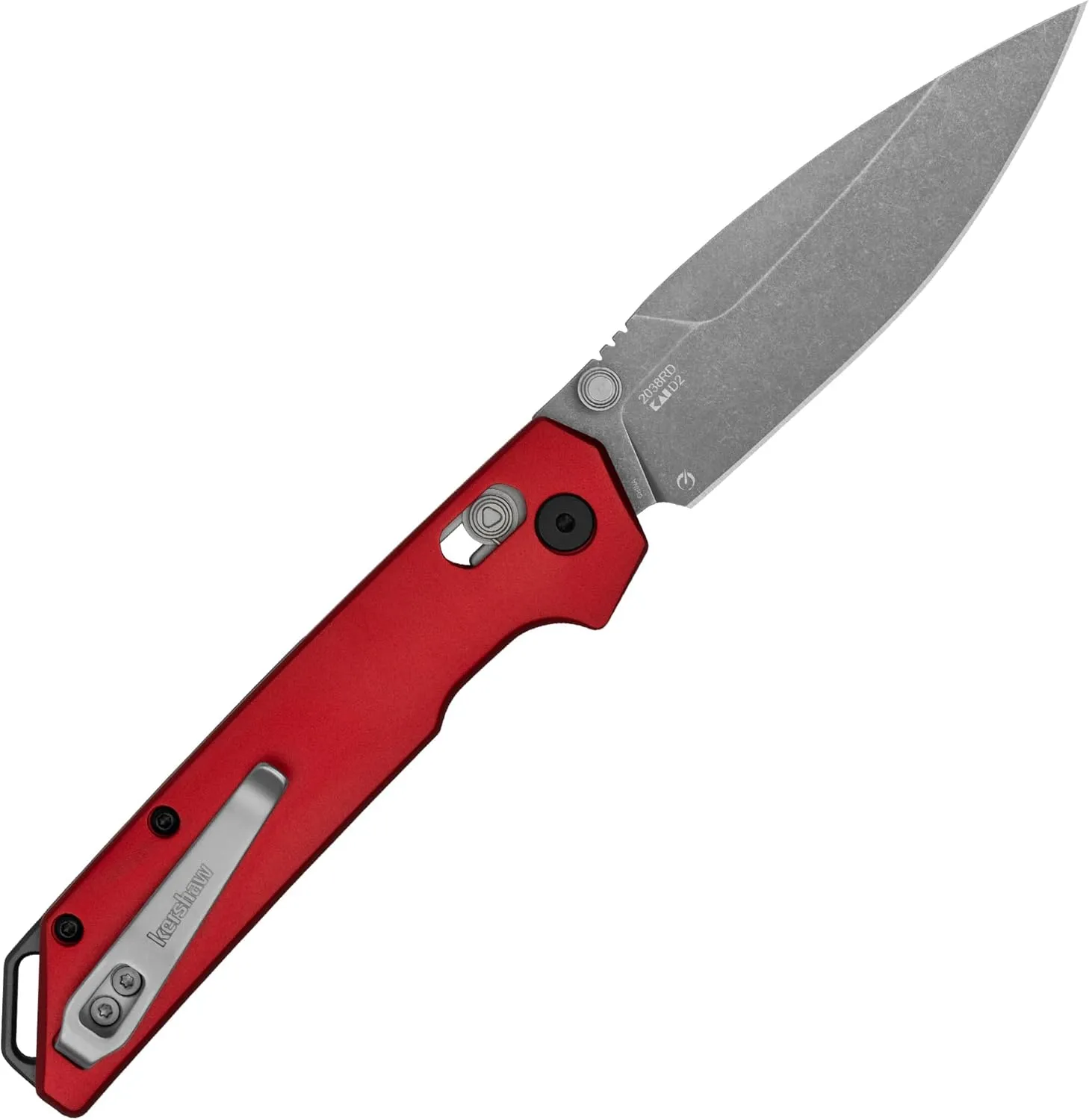 Kershaw Iridium Folding Pocket Knife, 3.4 inch D2 Steel Blade, DuraLock Locking Mechanism, Pocketclip