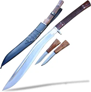 khukuri sword-18 inches long Blade kukri-Real working khukuri machete - Ideal for Camping, Bushcraft, Outdoor & Survival Use-from Nepal
