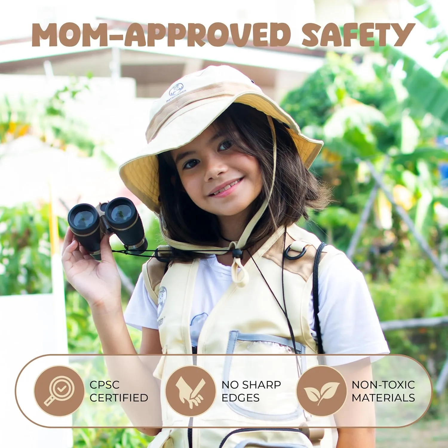 Kids Bug Catching Kit - Complete Explorer Kit with Safari Vest, Hat & More - Cute Dress-Up Safari Costume, or Zoo Keeper - Outdoor Explorer Set & Bug Toys for 3-12 Year Old Boys Girls   Adventure Book