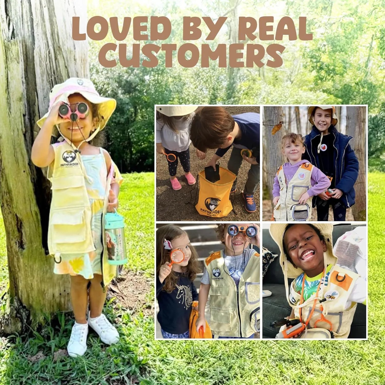 Kids Bug Catching Kit - Complete Explorer Kit with Safari Vest, Hat & More - Cute Dress-Up Safari Costume, or Zoo Keeper - Outdoor Explorer Set & Bug Toys for 3-12 Year Old Boys Girls   Adventure Book