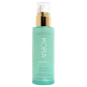 KORA Organics Minty Mineral Hydration Mist with Aloe Vera, Refresh & Uplift, Certified Organic, Cruelty Free, 3.38 fl oz
