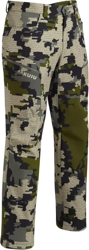KUIU Guide Pro Pant - Wind-Resistant, Articulated Fit, Durable Soft-Shell for Cold Weather Mountain Hunting