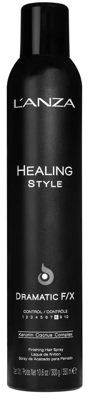 L'ANZA Healing Style Dramatic F/X Hair Spray, Hair Styling Spray With Strong Hold Effect, Anti Frizz & Heat Protection, Boosts Volume For Natural Long Lasting Volumizing Effects, New Bottle (10.6 Oz)