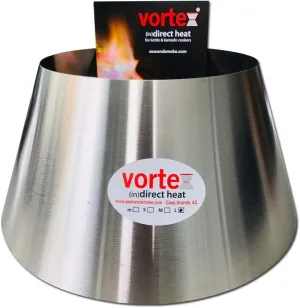 Large BBQ Vortex™ (in) Direct Cooking Charcoal Grill Accessory Cone for BGE XL Jumbo Joe UDS 55 gal - Original - USA Made -Genuine Large Size