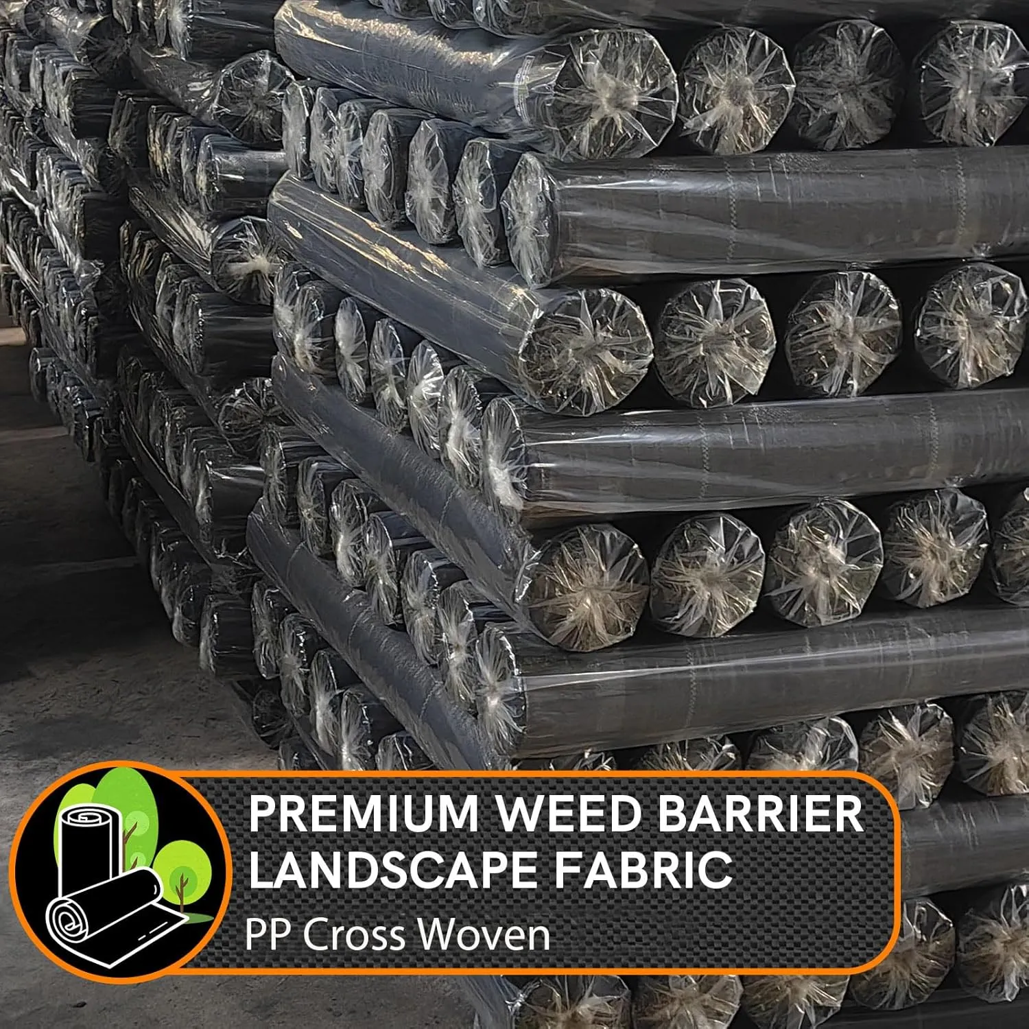 LAVEVE 3FT x 100FT Weed Barrier Landscape Fabric, 3.2oz Premium Heavy Duty Garden Cloth, Ground Cover for Gardening, Farming with 20 U-Shaped Securing Pegs