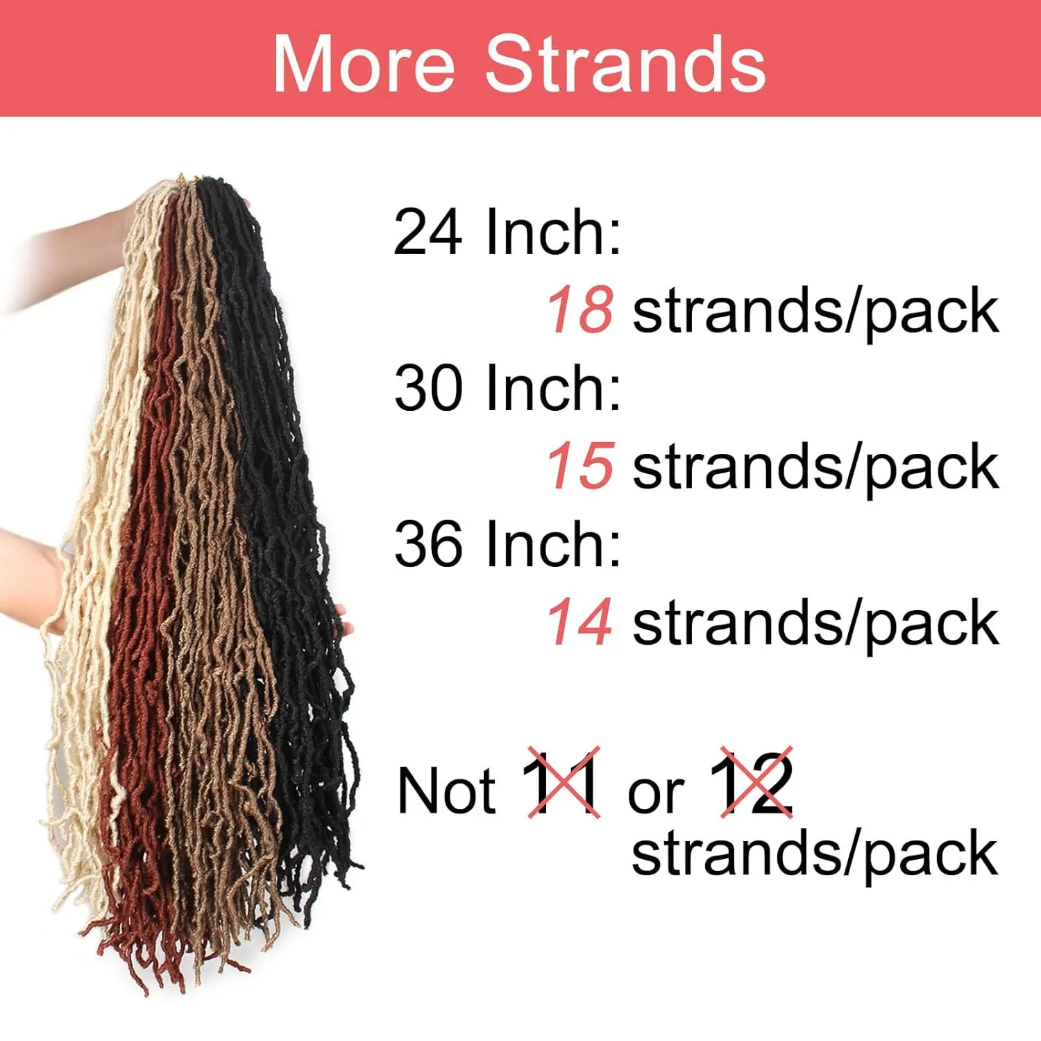 Leeven Soft Locs 36 Inch 3 Packs Black Distressed Faux Locs Crochet Braids Hair Natural Butterfly Locs Pre Looped Long Curly Wavy Goddess Locs Synthetic Hair Extensions #1B