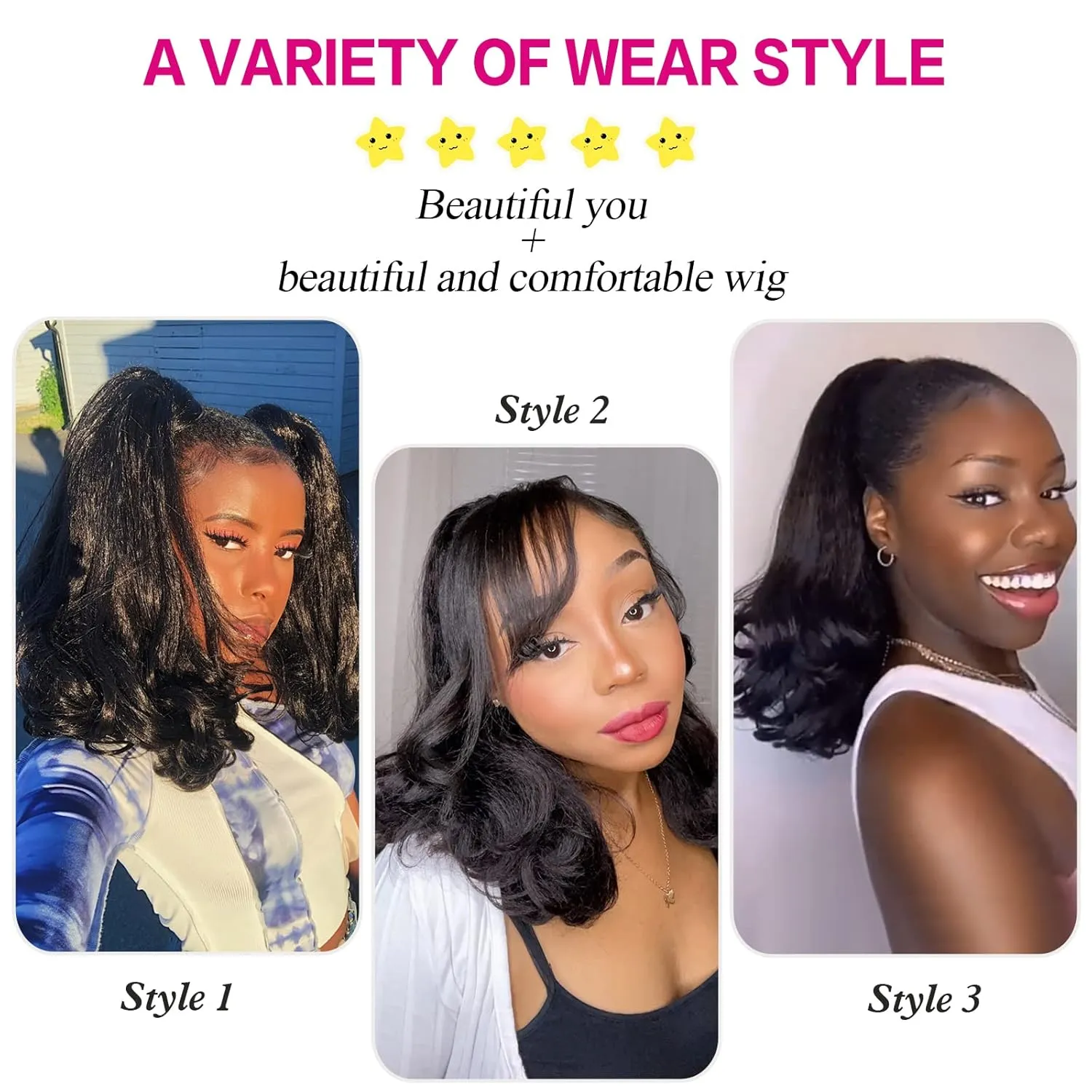 LEOSA Kinky Straight Drawstring Ponytail Extension for Black Women Tail Warping Pony tail Hair Extainson Natural Black Ponytail Synthetic 16" Yaki Straight Ponytail Hair Bun Hair Pieces for Women