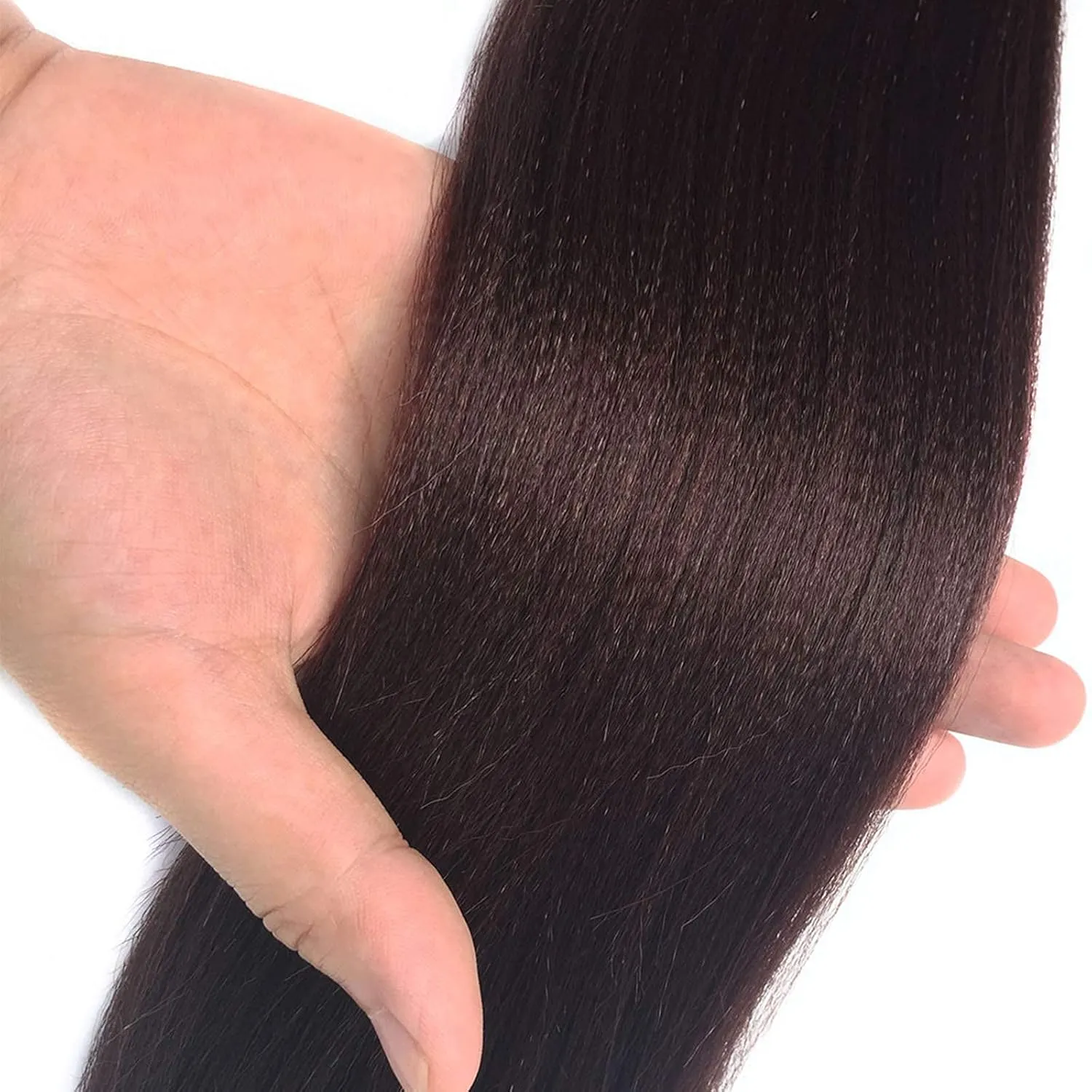Liang Dian Pre Stretched Braiding Hair Burgundy red 30 Inch 8 Packs Synthetic Crochet Braids Hot Water Setting Professional Soft Yaki Texture Synthetic Hair Extensions(99J)