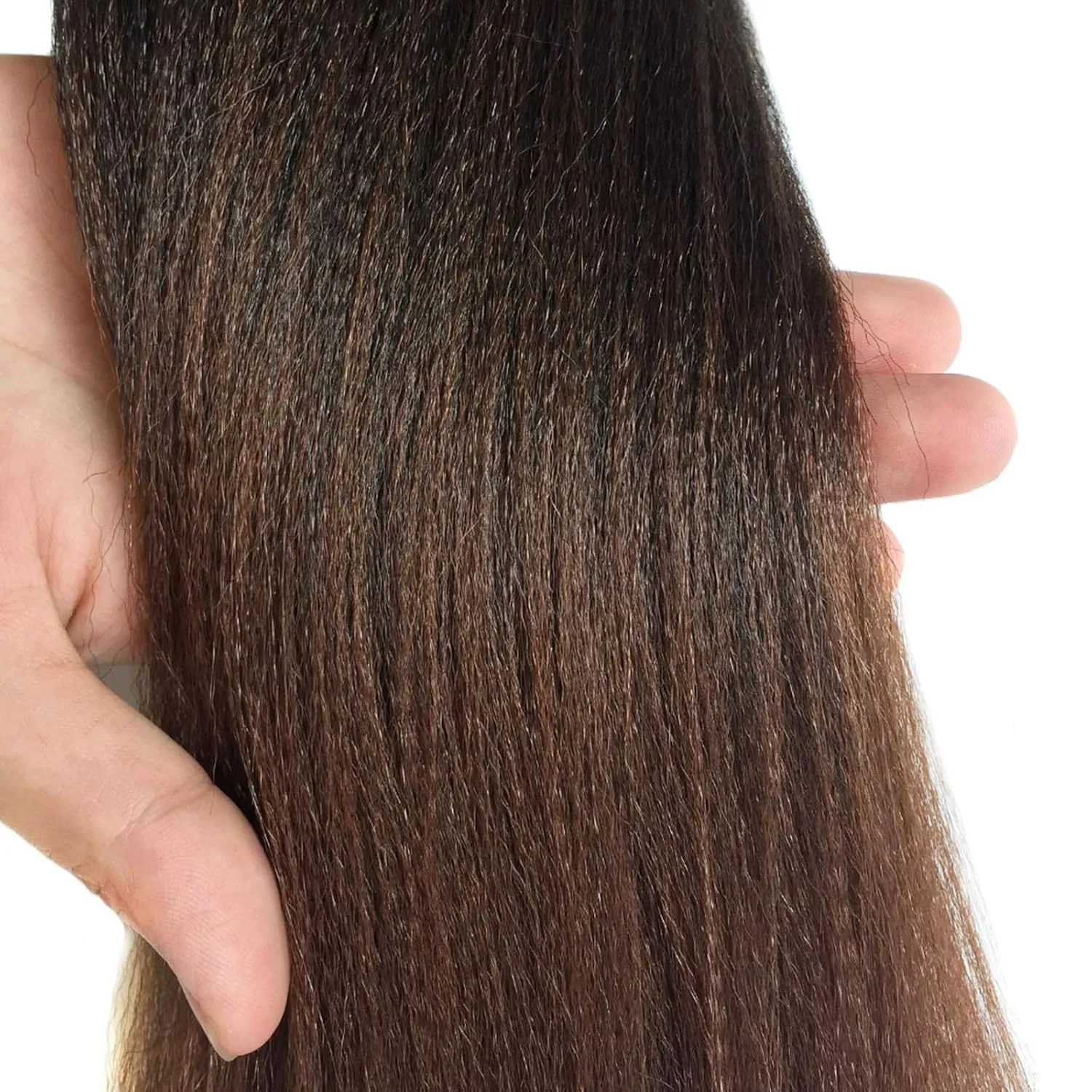 Liang Dian Pre Stretched Braiding Hair Ombre 30 Inch 8 Packs Synthetic Crochet Braids Hot Water Setting Professional Soft Yaki Texture Synthetic Hair Extensions(1B/30)