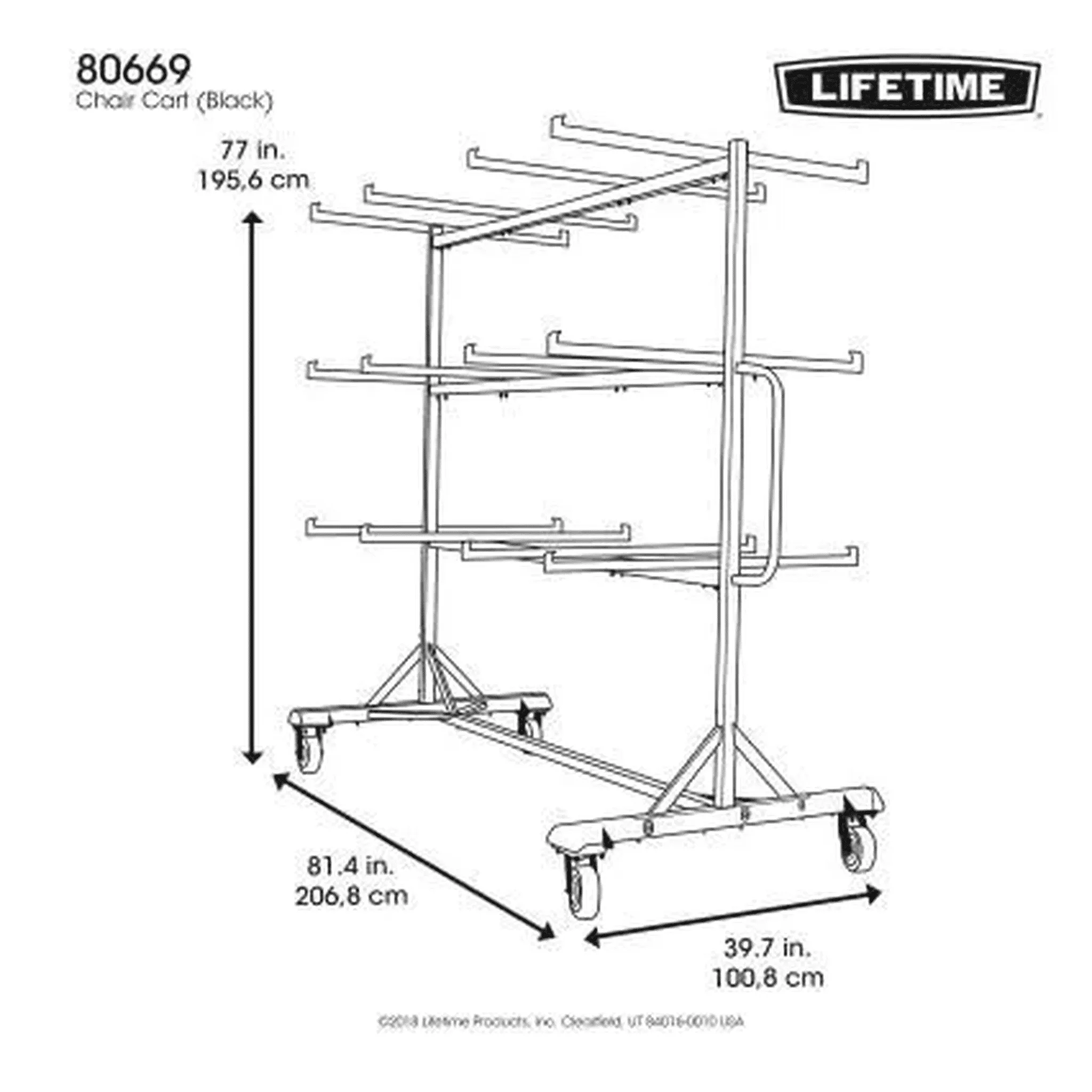 Lifetime Hanging Chair Cart